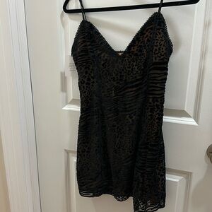 Superdown Loraine mini dress leopard